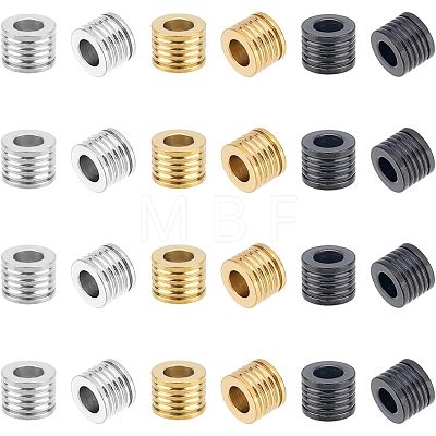 Unicraftale 24Pcs 3 Colors 304 Stainless Steel Beads STAS-UN0040-87-1