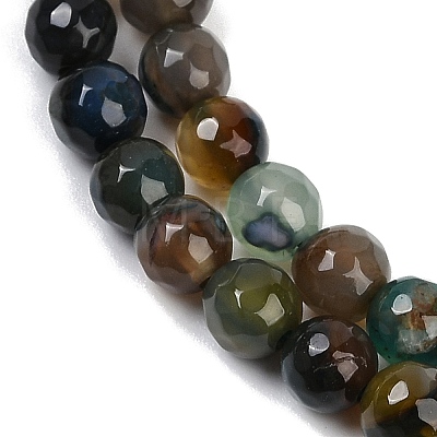 Natural Agate Beads Strands G-C082-A01-24-1