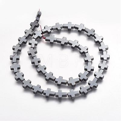 Non-magnetic Synthetic Hematite Beads Strands G-P218-17-08-1