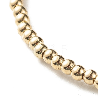 Round CCB Plastic Beads Stretch Bracelet for Girl Women BJEW-JB07002-01-1