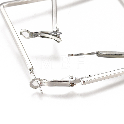 Iron Hoop Earrings EJEW-TAC0009-01P-1