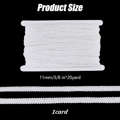 20 Yards Polyester Braided Lace Ribbon OCOR-DR0001-29B-1
