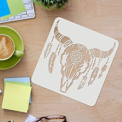 Plastic Reusable Drawing Painting Stencils Templates DIY-WH0172-487-1