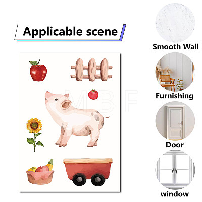 8 Sheets 8 Styles PVC Waterproof Wall Stickers DIY-WH0345-063-1