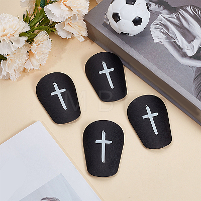 2 Pairs Plastic Shin Guard AJEW-CN0007-05A-1