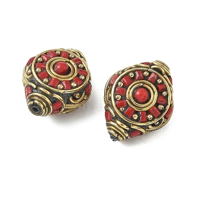 Handmade Tibetan Style Beads KK-Z157-01AG-01-1