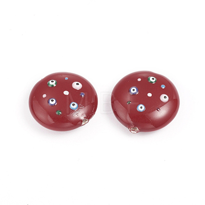 Paint Sprayed Shell Pearl Beads BSHE-I010-01-1