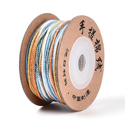 30M Segment Dyed Macrame Cotton Cord OCOR-T018-01I-1