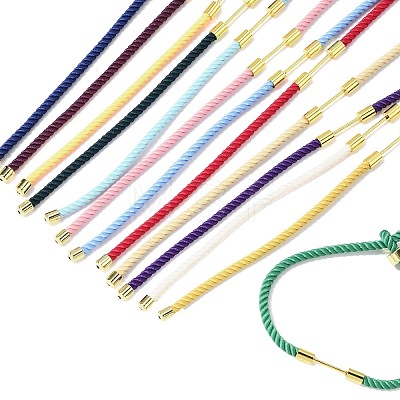 3MM Round Nylon Milan Cord Necklaces Making BJEW-H642-01G-1