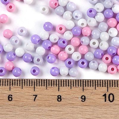 Opaque Acrylic Beads OACR-H118-07B-03-1