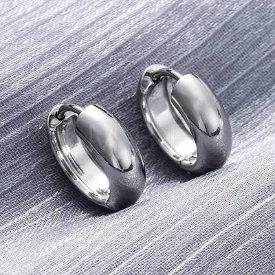 316 Surgical Stainless Steel Hoop Earrings for Women EJEW-G429-01B-P-1