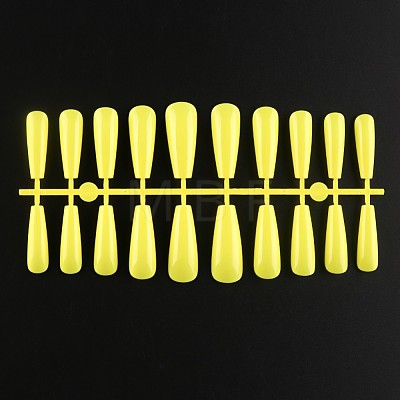 Solid Color Plastic Seamless Toe False Nail MRMJ-R106-TBL022-1