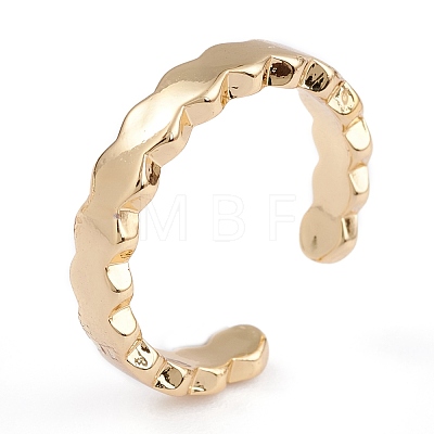 Brass Cuff Rings RJEW-B034-14G-1