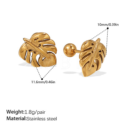 304 Stainless Steel Rhinestone Stud Earrings WGEEE18-02-1
