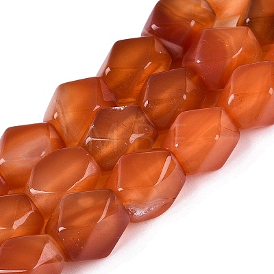 Natural Red Agate Beads Strands GG-N361-06A-02-1