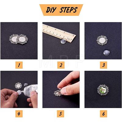 DIY Cabochon Settings Making DIY-NB0001-35-1