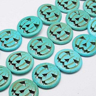 Synthetic Turquoise Beads Strands TURQ-G115-15mm-07-1