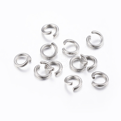 304 Stainless Steel Open Jump Rings STAS-H437-4x0.8mm-1