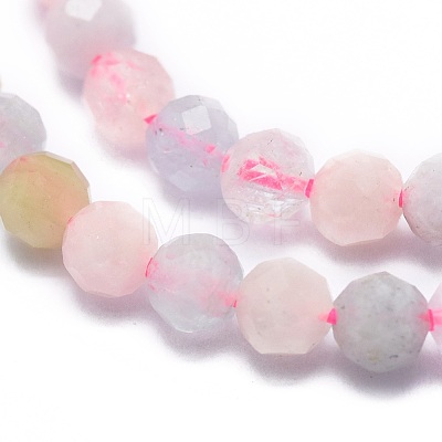 Natural Morganite Beads Strands G-G792-32A-1