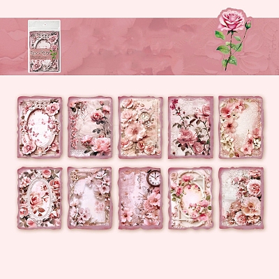 Idle Language Different Flower Material Rose Story Series Scrapbook Paper Pad Sets PW-WG6385E-03-1