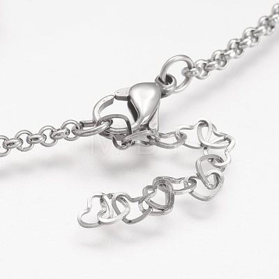 304 Stainless Steel Anklets X-AJEW-AN00199-1