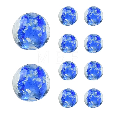 20Pcs Handmade Luminous Lampwork Beads LAMP-YW0001-21-1