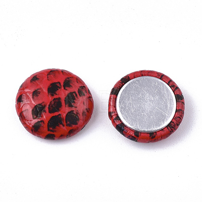 Imitation Leather Cabochons WOVE-S118-18A-1