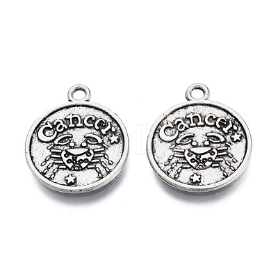 Tibetan Style Alloy Pendants TIBEP-T010-06AS-01-1