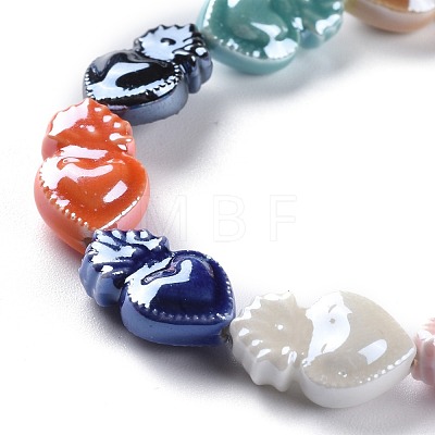 Smooth Handmade Porcelain Beads PORC-M003-09E-1