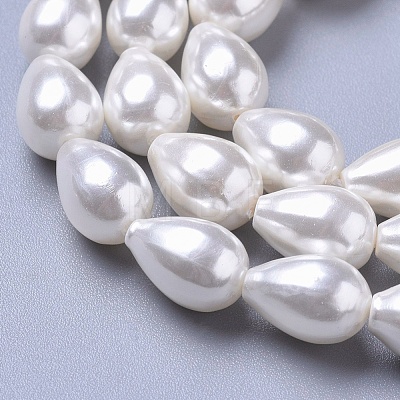 Polished Shell Pearl Beads Strands BSHE-L042-A05-1