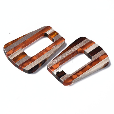 Resin & Walnut Wood Pendants RESI-N025-013A-D01-1