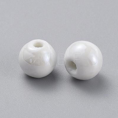 Handmade Porcelain Beads PORC-D001-14mm-04-1