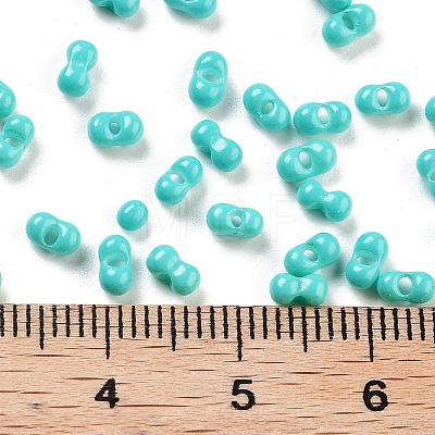 Baking Paint Glass Seed Beads SEED-A033-05O-1