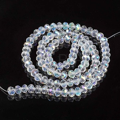 Electroplate Glass Beads Strands X-EGLA-A034-T8mm-L19-1