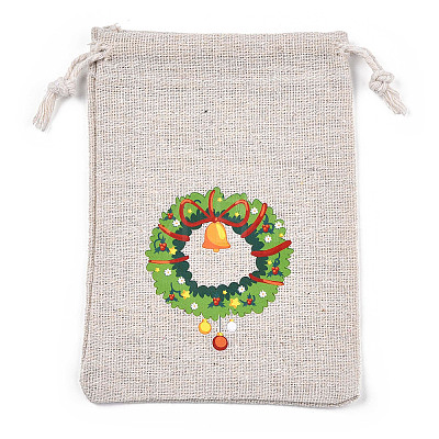 Christmas Cotton Cloth Storage Pouches ABAG-M004-02C-1