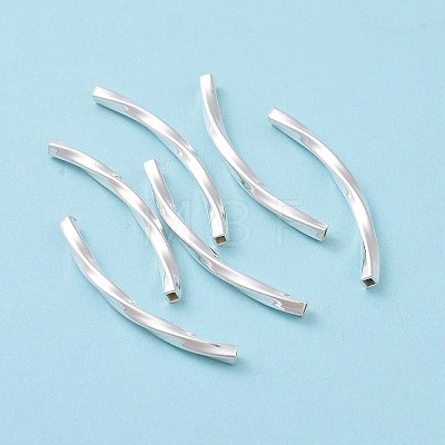 925 Sterling Silver Tube Beads STER-D035-13S-1