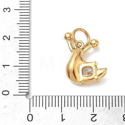 Autumn 304 Stainless Steel Pendants STAS-C180-01B-G-1