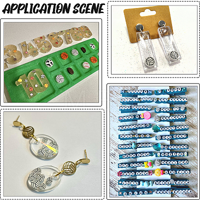Handmade Polymer Clay Cabochons CLAY-SC0002-98B-1