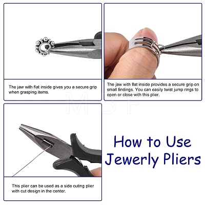 45# Carbon Steel Jewelry Pliers PT-L004-13-1