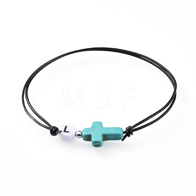 Adjustable Cowhide Leather Cord Multi-strand Bracelets BJEW-JB04638-1
