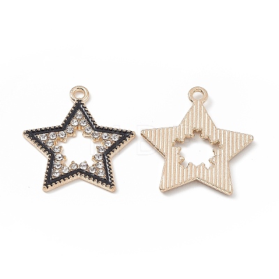 Alloy Rhinestone Pendants FIND-C019-49KCG-03-1