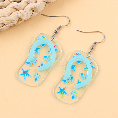Acrylic Dangle Earrings FS-WGF1684-02-1