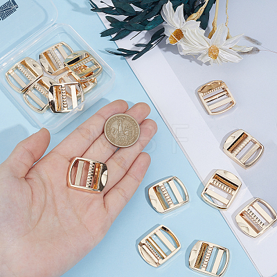 14Pcs Rectangle Alloy Buckles FIND-CY0002-02G-1