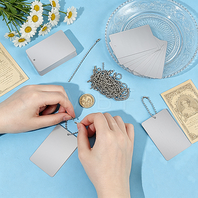 30Pcs Aluminum Blank Big Pendants FIND-OC0014-26-1