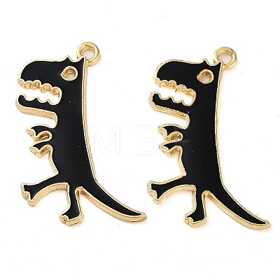 Rack Plating Alloy Enamel Pendants FIND-Q099-01G-1