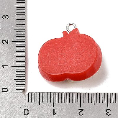 Opaque Resin Imitation Food Pendants RE-CBAAB56-08-1