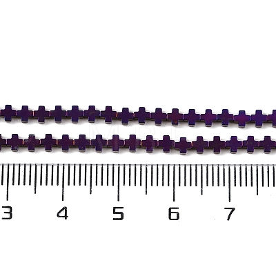 Electroplated Synthetic Non-magnetic Hematite Beads Strands G-J211-A08-01-1