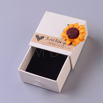 Cardboard Jewelry Ring Box CON-WH0068-74C-04-1