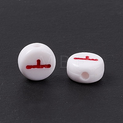 Opaque Acrylic Beads SACR-E008-01A-1