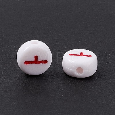 Opaque Acrylic Beads SACR-E008-01A-1